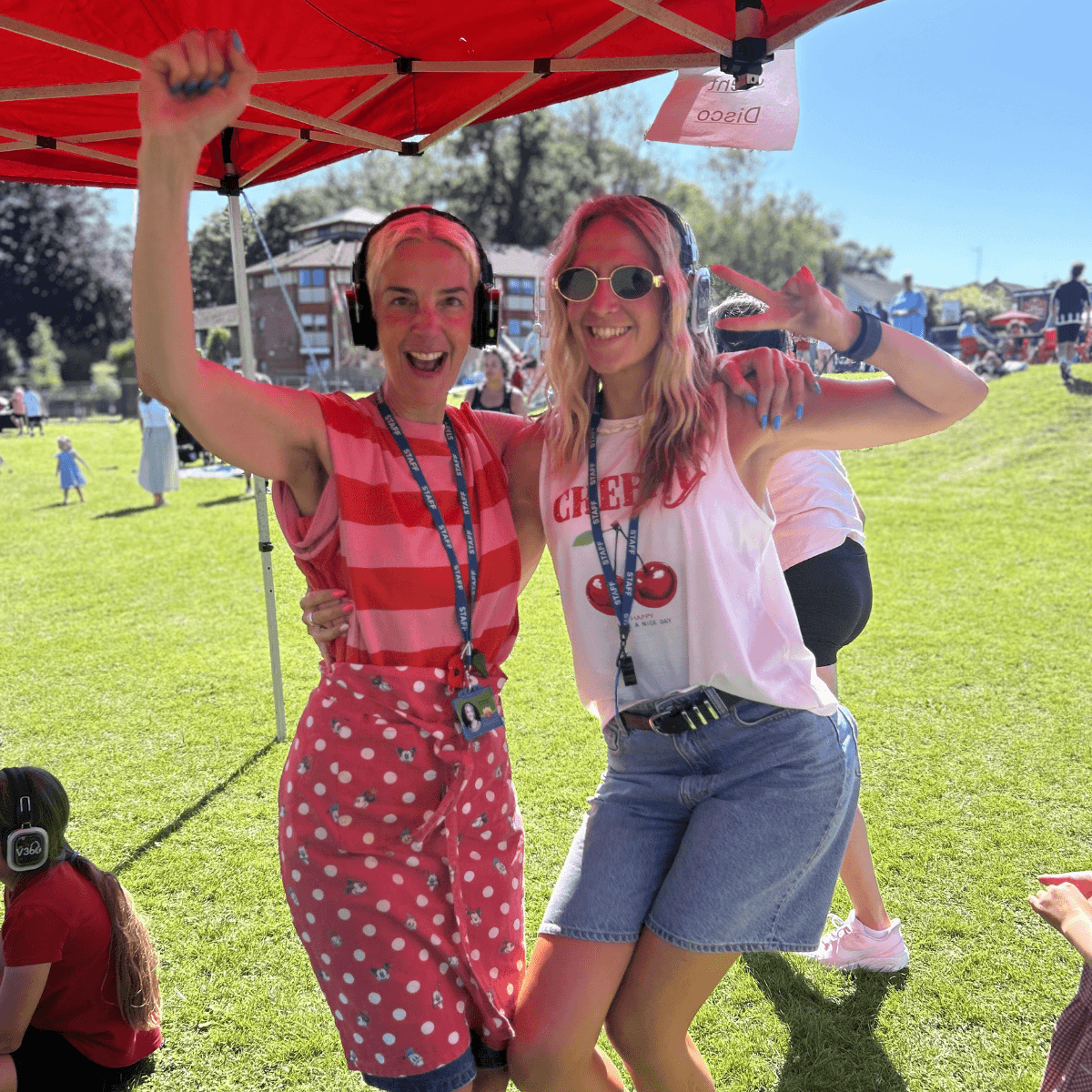 Silent Disco at Mayals Primary School Summer Fete – Swansea School Event