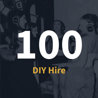 DIY Hire: 100 Headsets + 3 Playlists Package