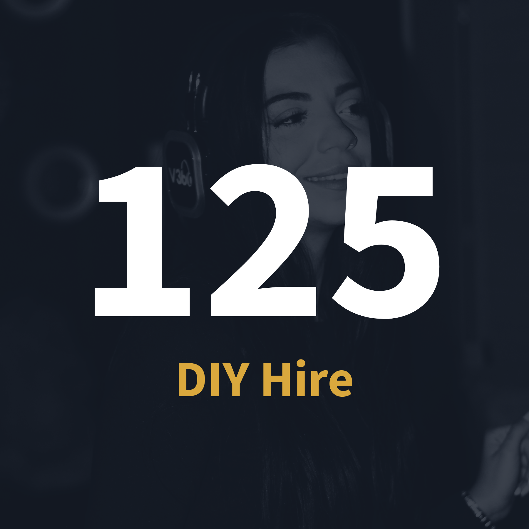 125 silent disco headsets DIY hire package with 3 playlists channels, delivered wales and UK wide by V360 Silent Disco