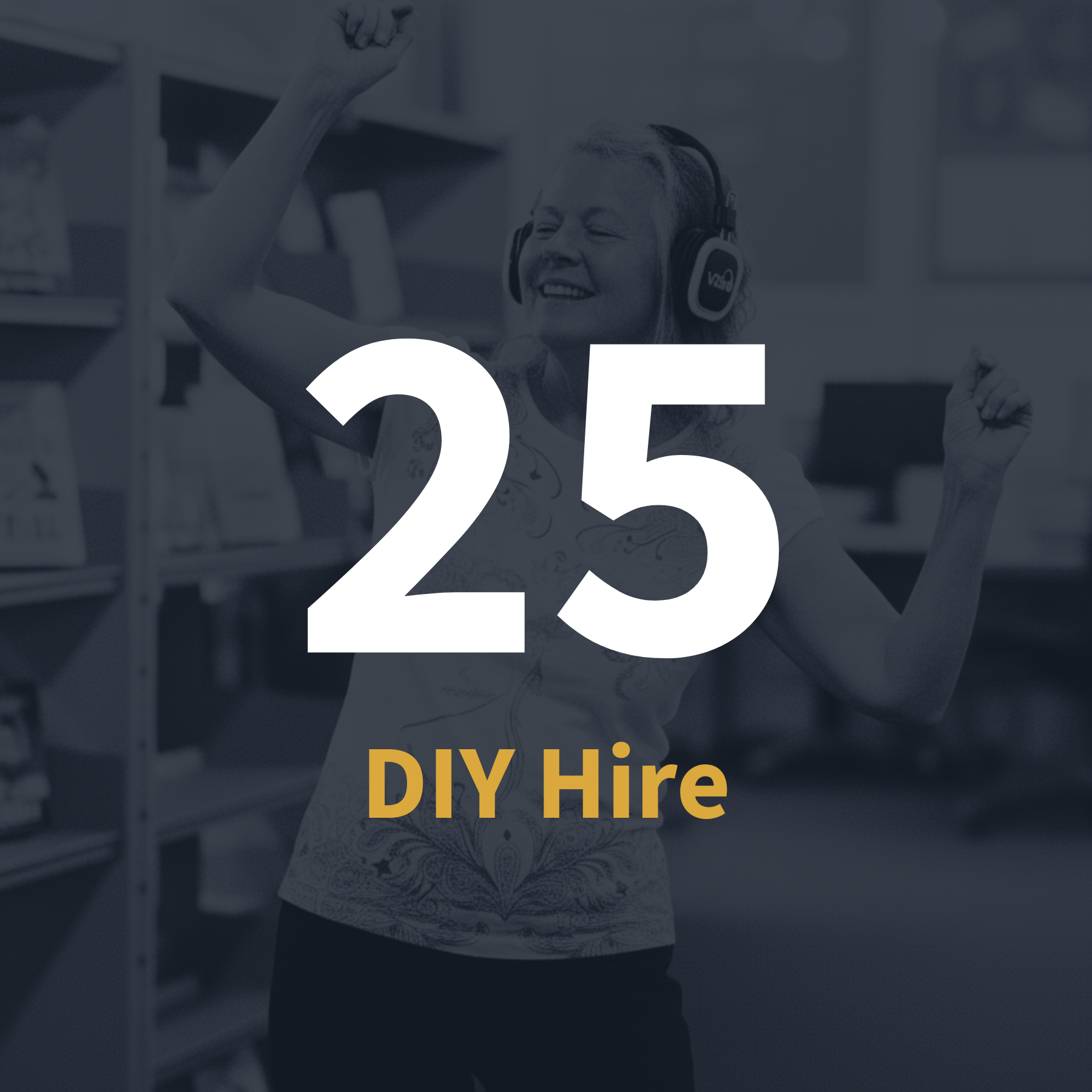 25 silent disco headsets DIY hire package with 1 playlist channel, delivered wales and UK wide by V360 Silent Disco